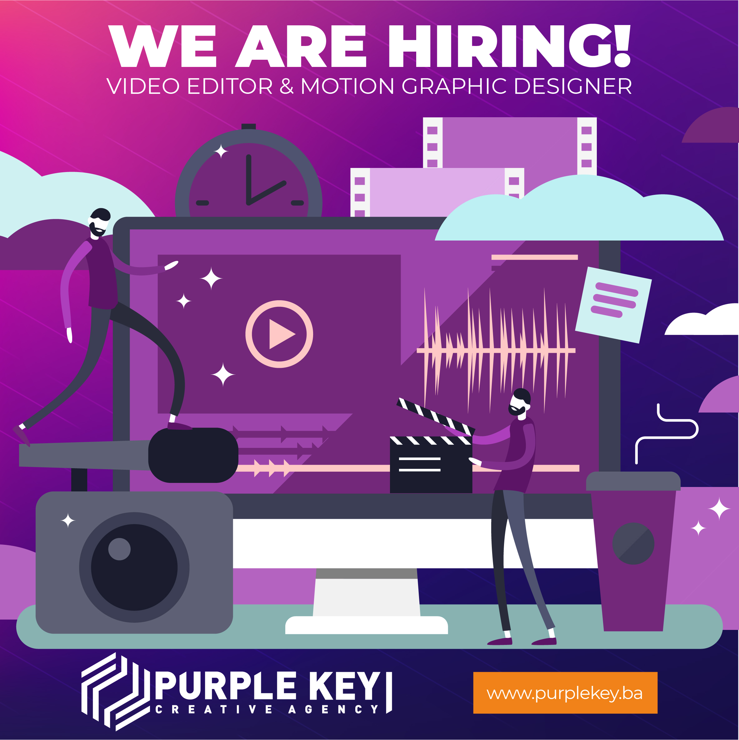 Vacancies – Video Editors; Animation & Motion Graphics Designers