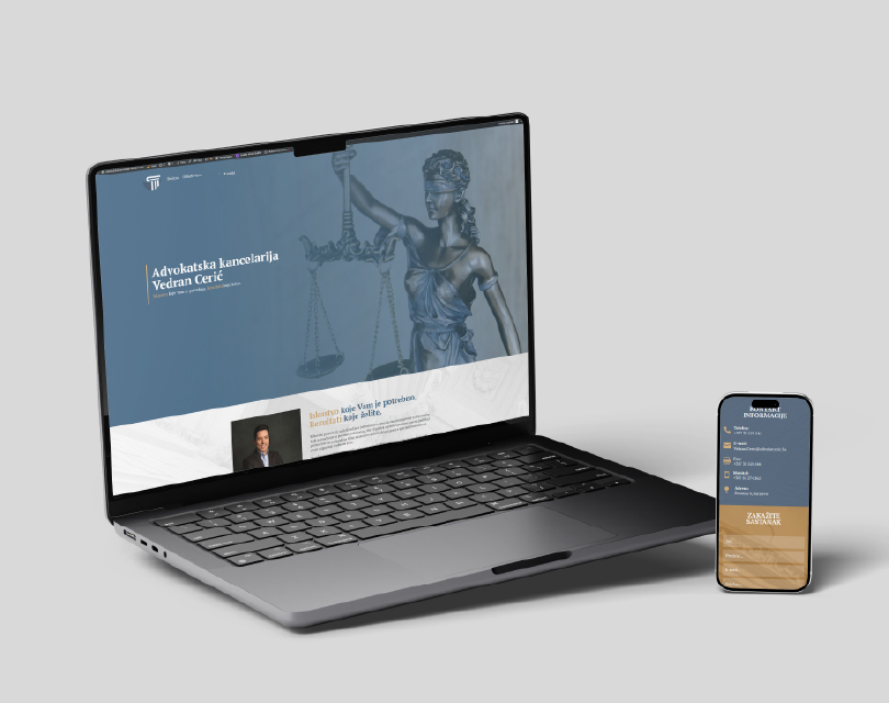 Vedran Cerić Law Firm — Website Redesign